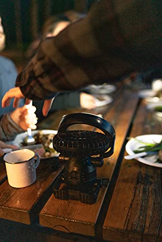 Stansport 450 lantern with fan promoting airflow and comfort