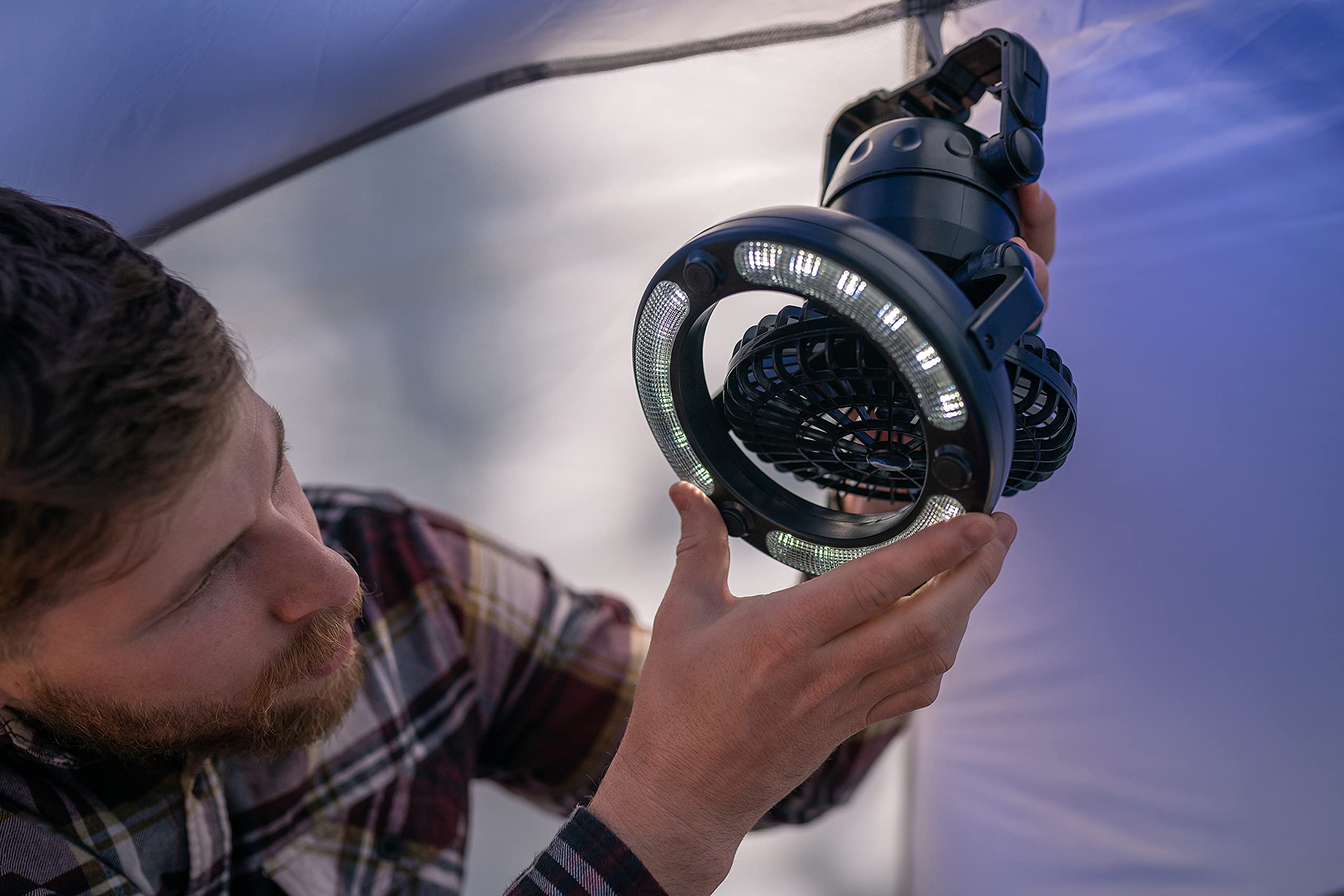Stansport 450 lantern with fan portable design for trips