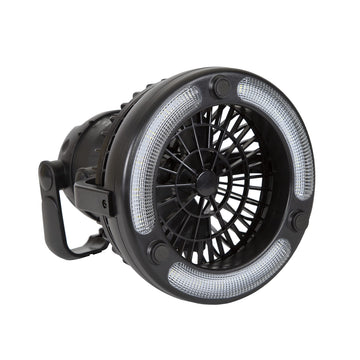 Stansport 450 lantern with fan top view, compact design for storage