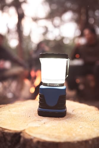 Stansport 500 Lumen Lantern packaged in box for quick setup
