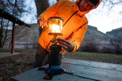 Stansport lantern brightens campsites up to 810 lumens.