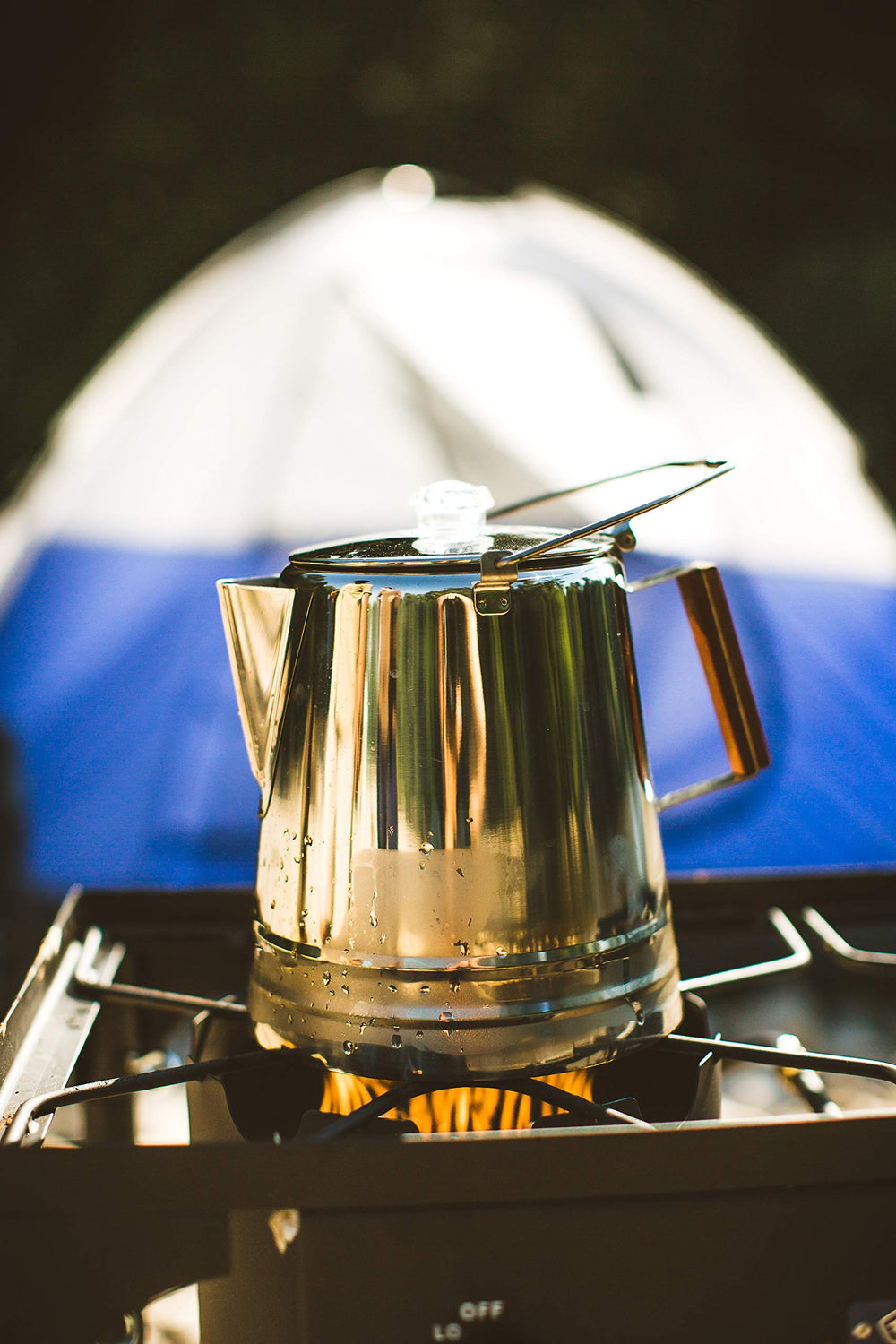 Stansport coffee pouring action during outdoor gatherings.
