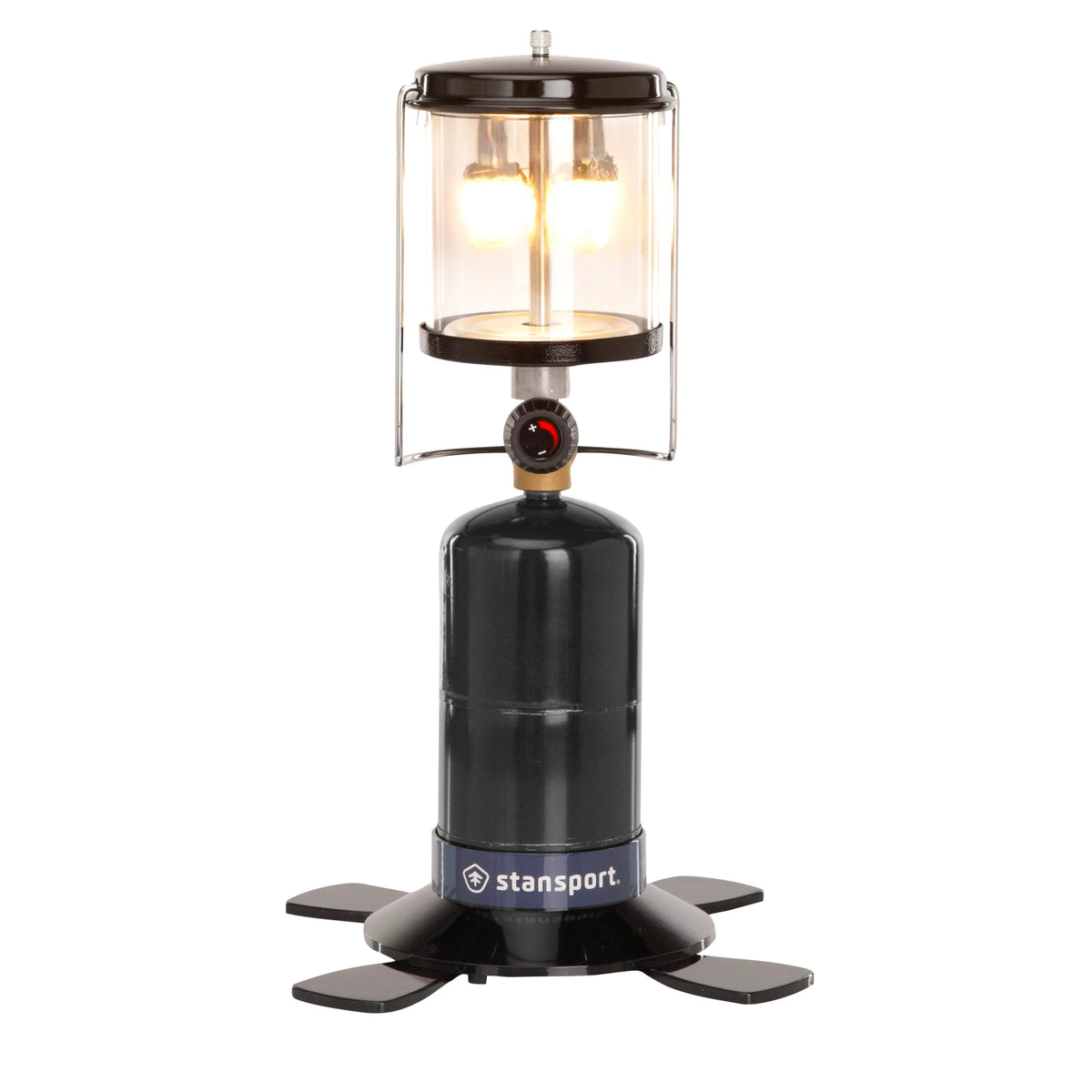 Stansport Double Mantle Lantern ignites quickly for reliable campsite lighting.