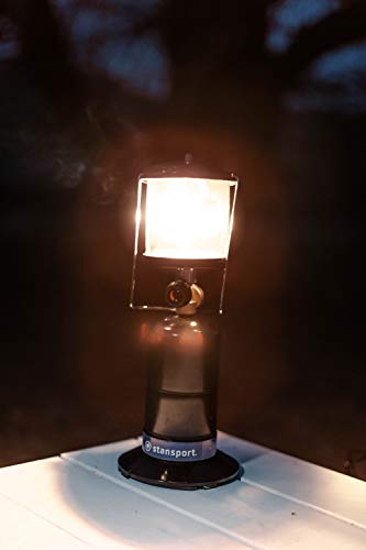 Stansport lantern prepared for emergencies and outdoor nights.