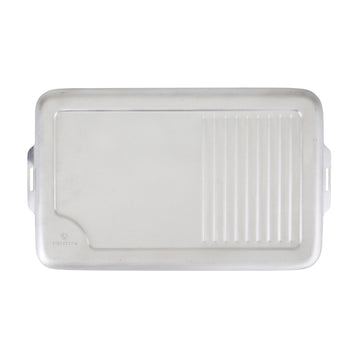Stansport griddle bacon sizzle with drip ridges for cleaner cooking.