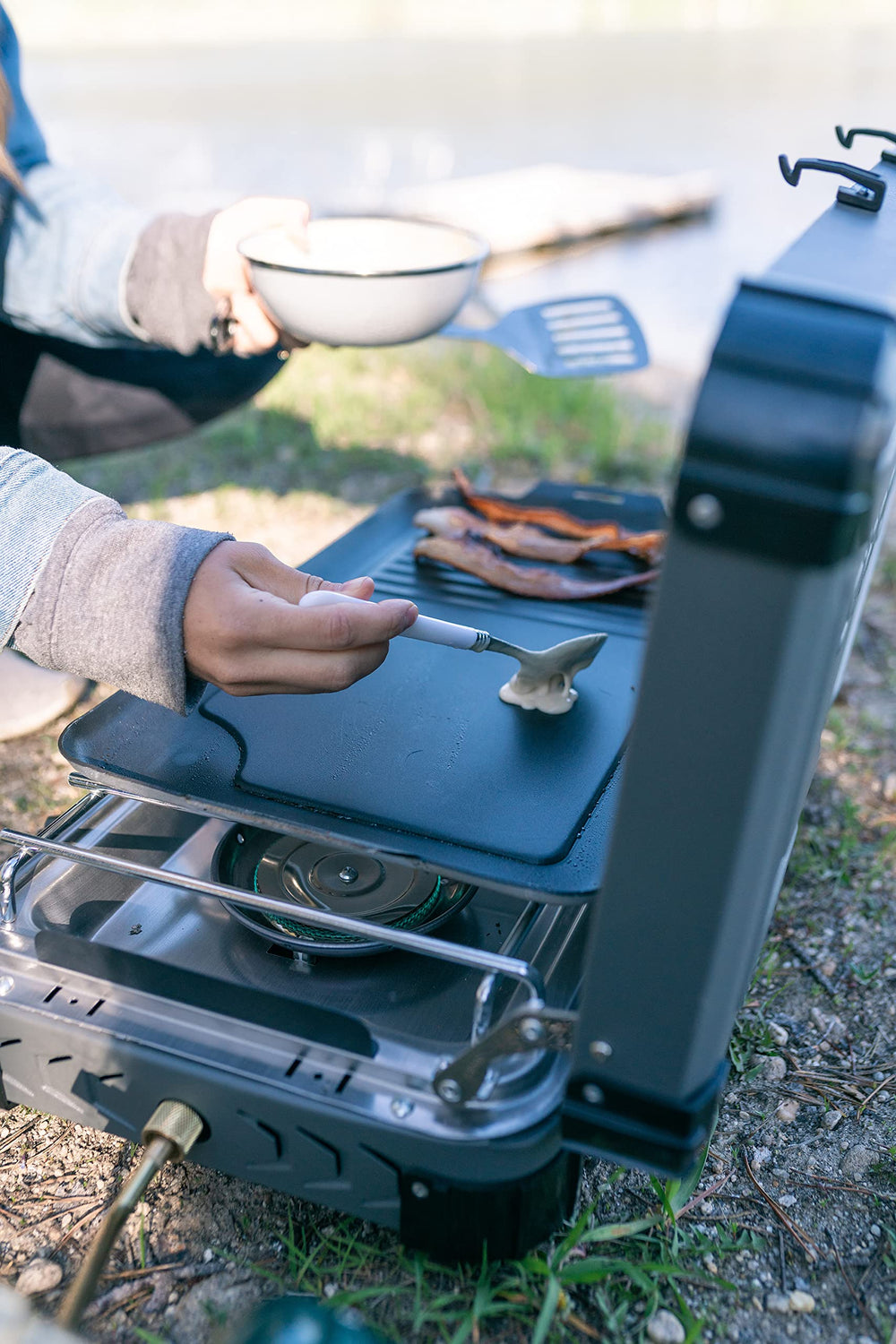 Stansport griddle pancakes cook evenly and brown attractively.