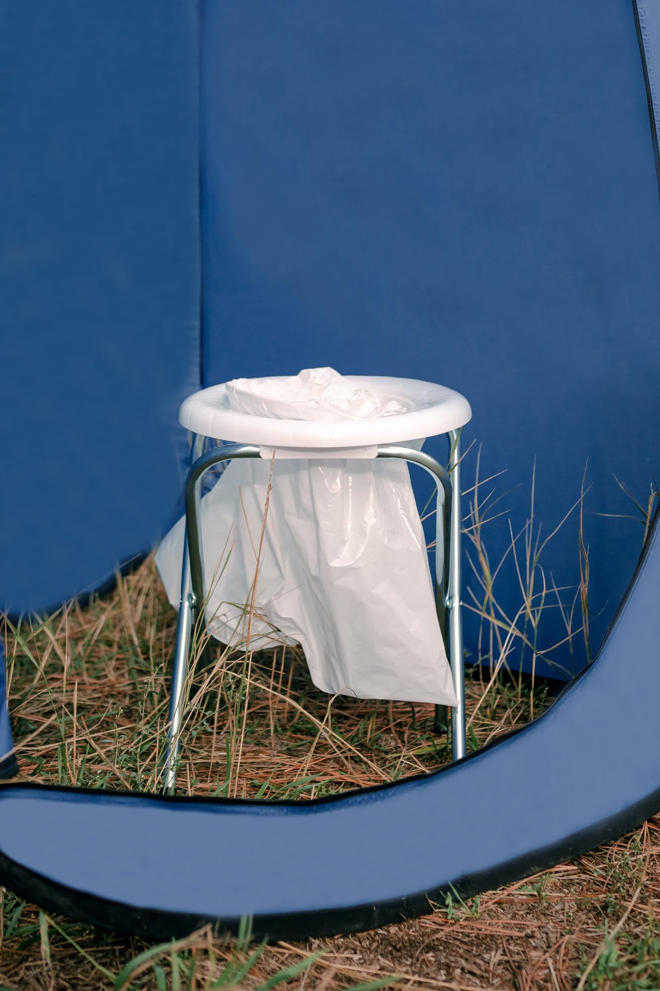 Stansport portable toilet in use during camping, boating, or RV trips