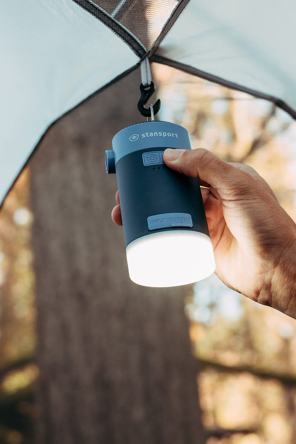 Stansport solar lantern pump inflates toys and pool floats easily.