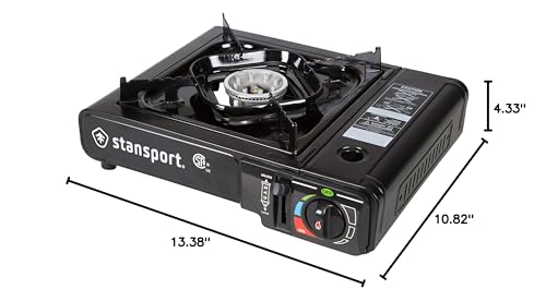 Stansport stove packed in carrying case ready to go.