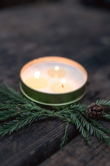 Stansport Survival Candle with three wicks burns longer, up to 18 hours.