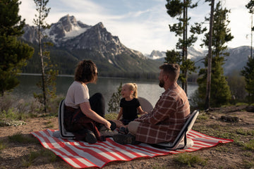Stansport Tatami Ground Mat red, camping rug doubles as outdoor living space.