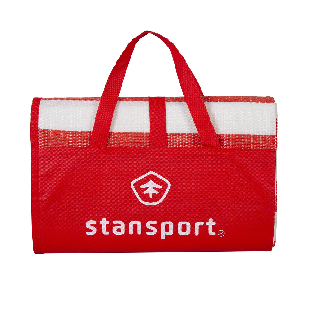 Stansport Tatami Ground Mat red, patio or balcony use as low-maintenance outdoor rug.