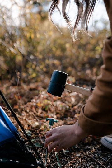 Stansport Tent Essentials Kit stake puller speeds removal of stakes.