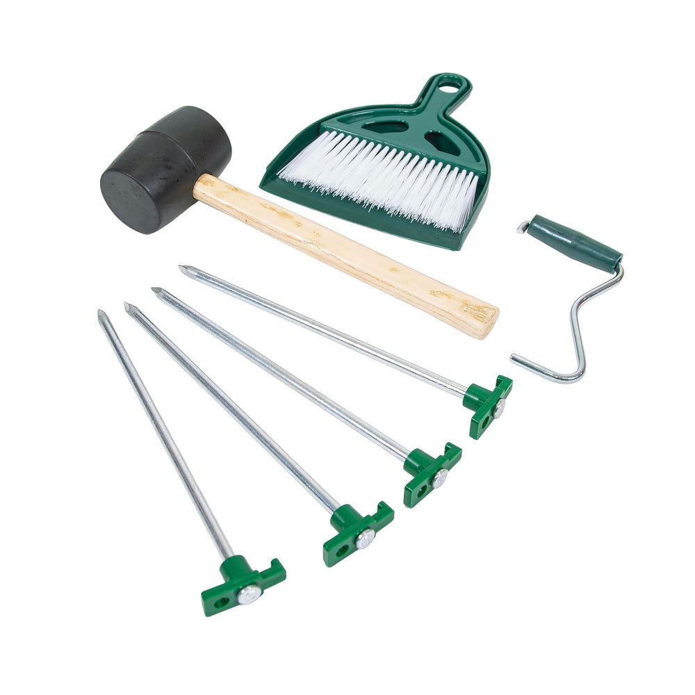 Stansport Tent Essentials Kit whisk broom for fast campsite cleanup.