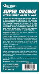 STAR BRITE Super Orange foamy cleaning action lifts grime and salt deposits.