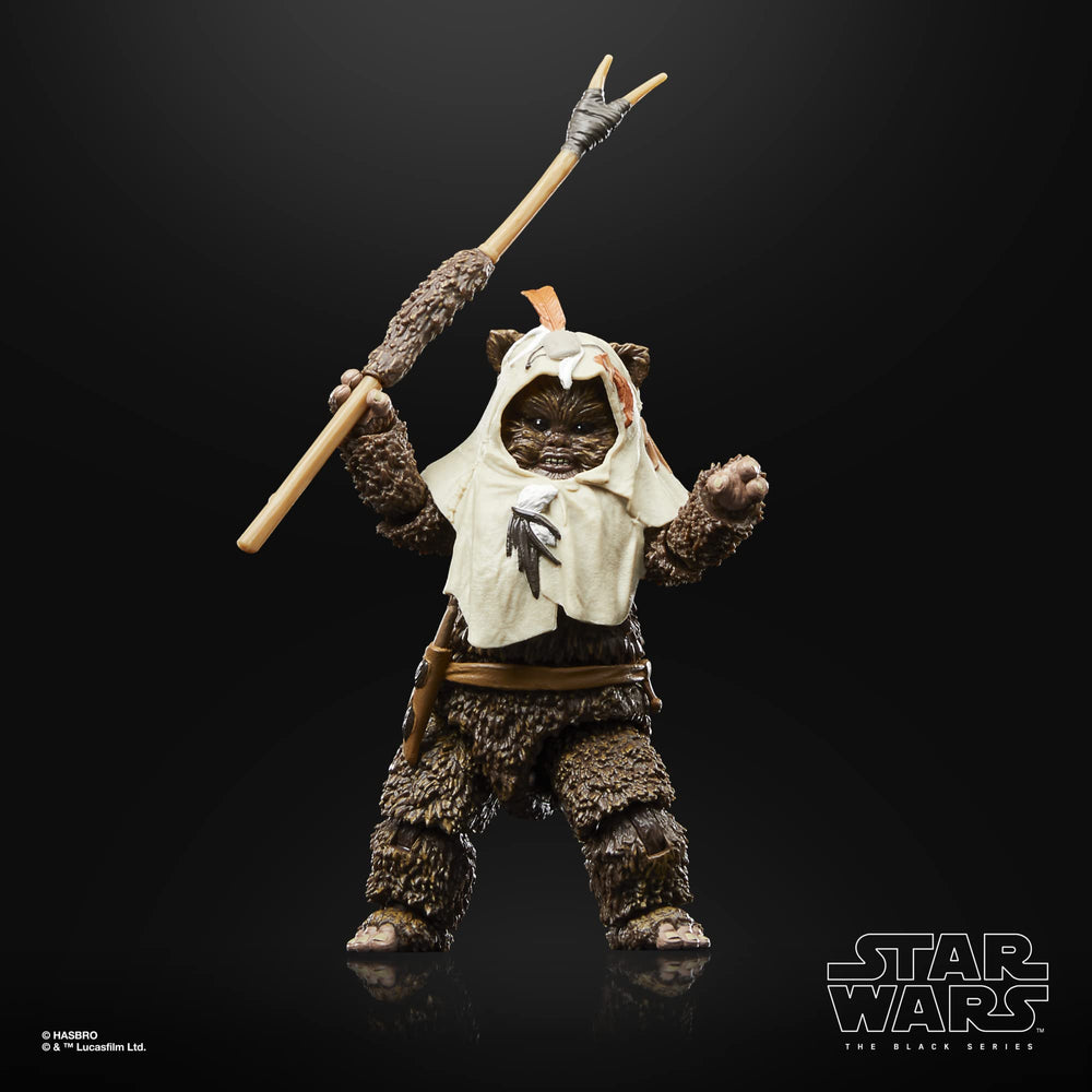 Star Wars The Black Series Paploo with other collectibles on shelf.