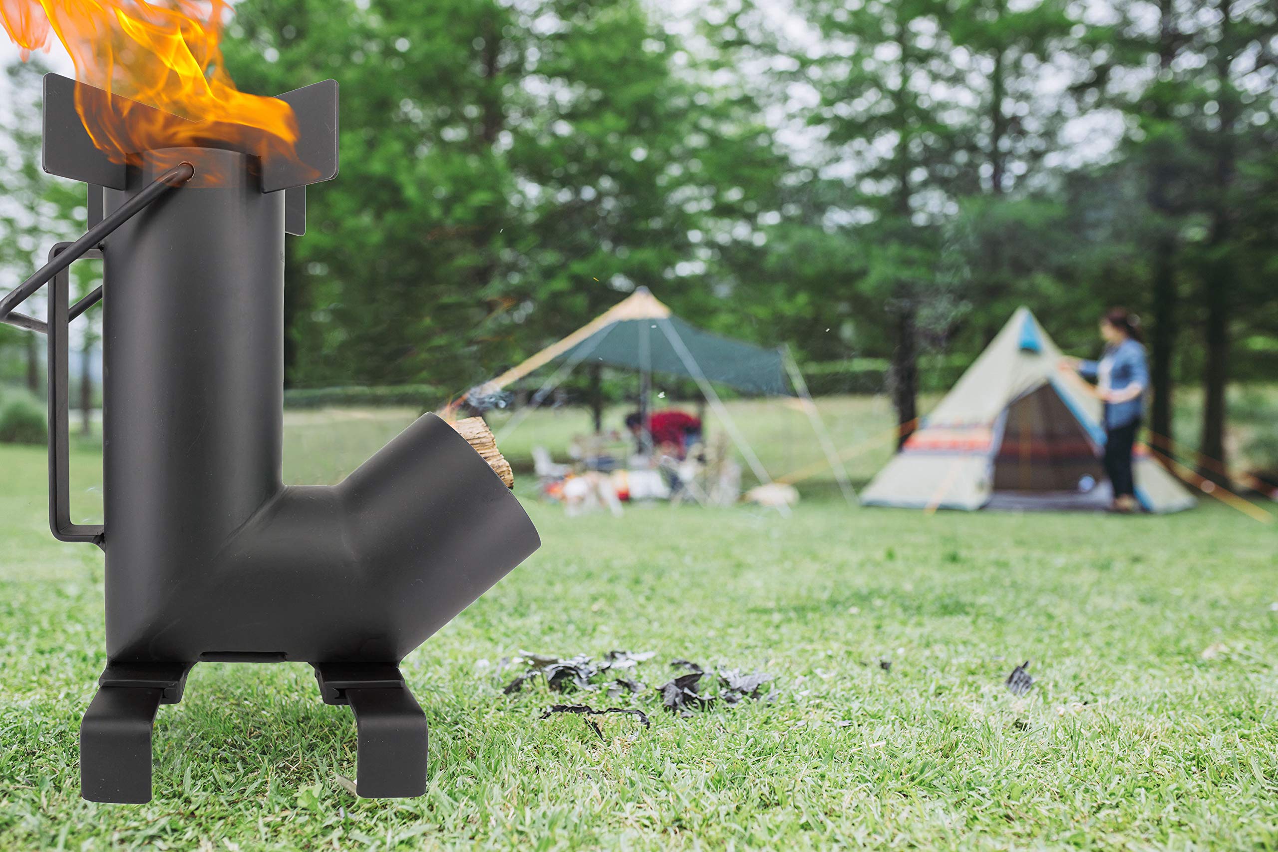 StarBlue Camping Rocket Stove with carrying bag for easy transport