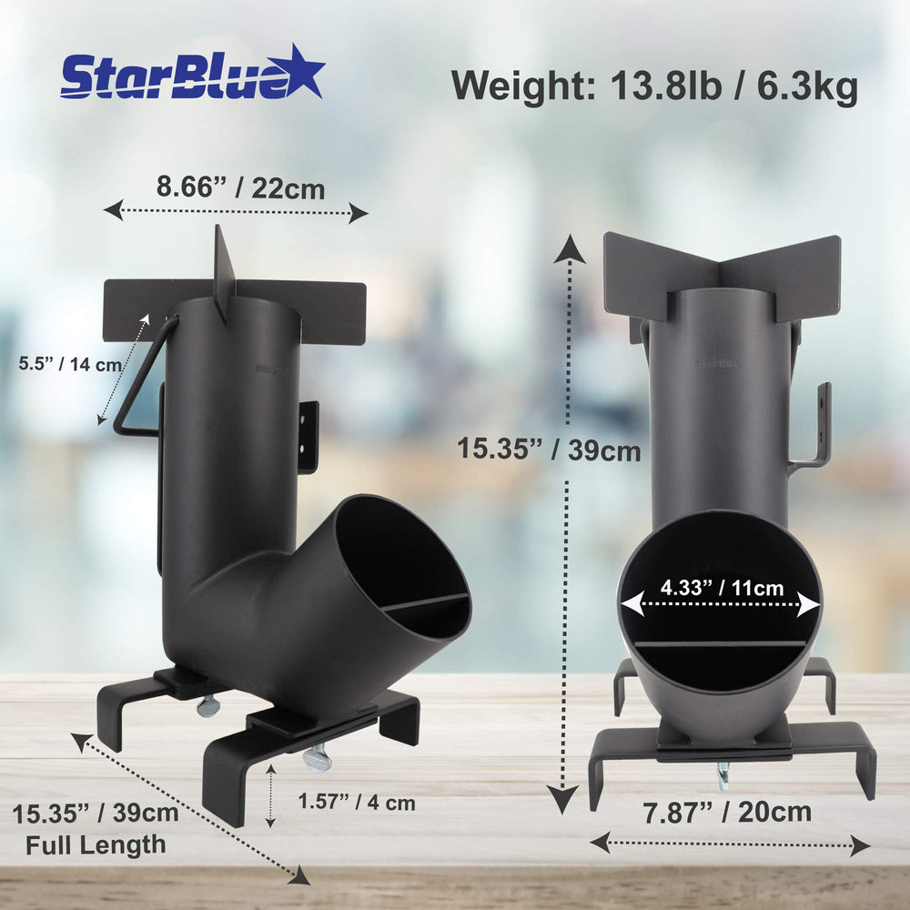 StarBlue Camping Rocket Stove folded compact for quick setup