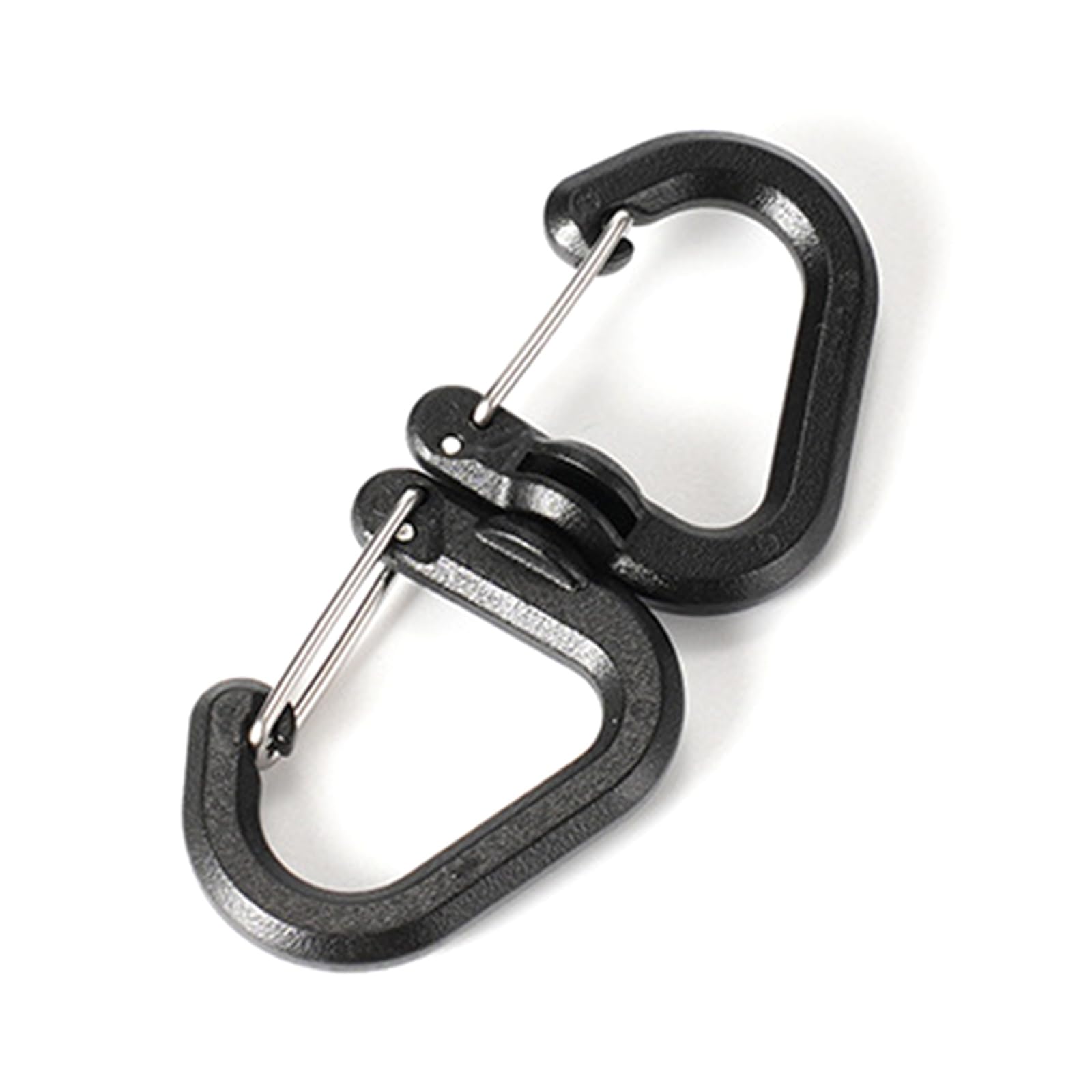 STBQHG 360° rotating double carabiner on a backpack for versatile gear access
