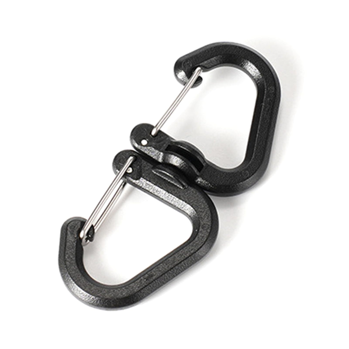 STBQHG 360° rotating double carabiner on a backpack for versatile gear access