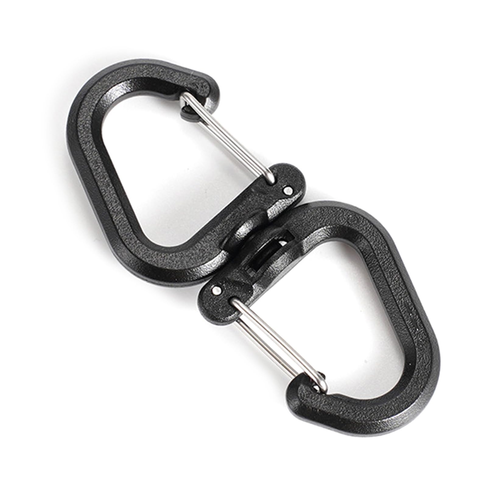 STBQHG compact rotating carabiner attached to keys for easy reach