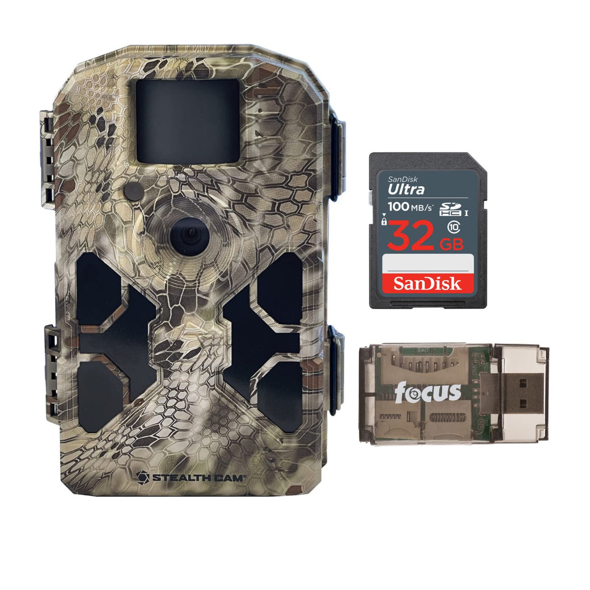 Stealth Cam 2020 G42NG trail camera front view for reliable wildlife monitoring.