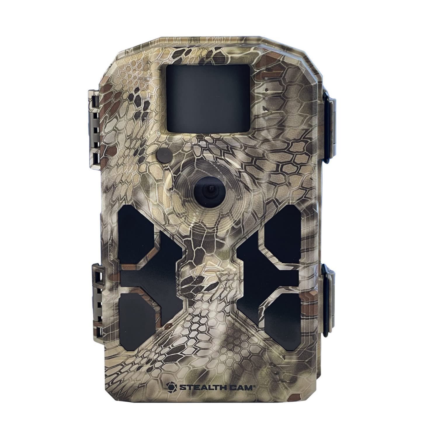 Stealth Cam 2020 G42NG side view highlights Kryptek camo blending with terrain.