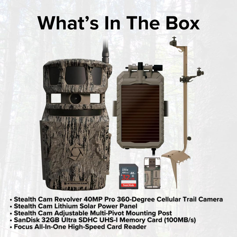 Stealth Cam 32GB Ultra SDHC Memory Card provides ample storage for bursts