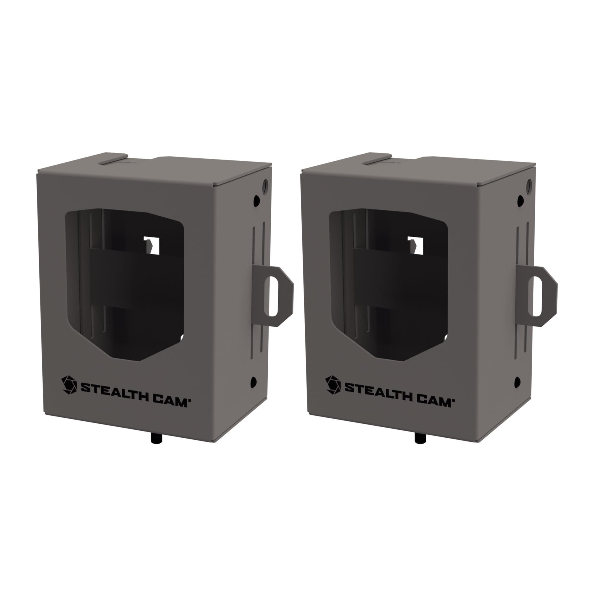Stealth Cam Bear Security Box large front view showing rugged steel construction and fit.