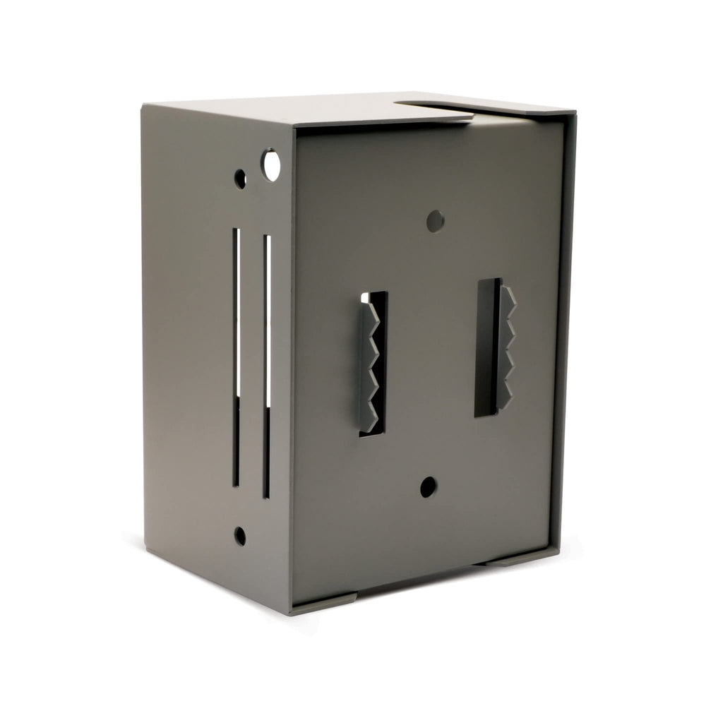 Stealth Cam Bear Security Box large mounted to tree illustrating secure attachment options.