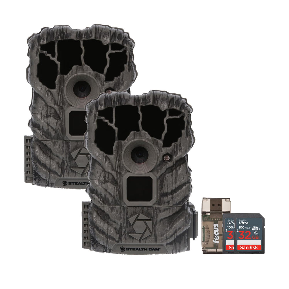 Stealth Cam Browtine front view highlights rapid trigger capability for field monitoring.