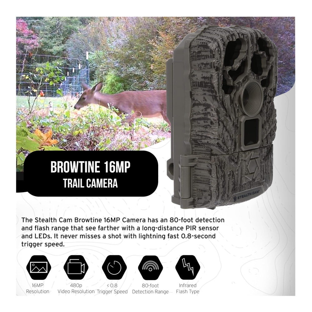 Stealth Cam Browtine burst mode image demonstrating rapid multi-shot capability