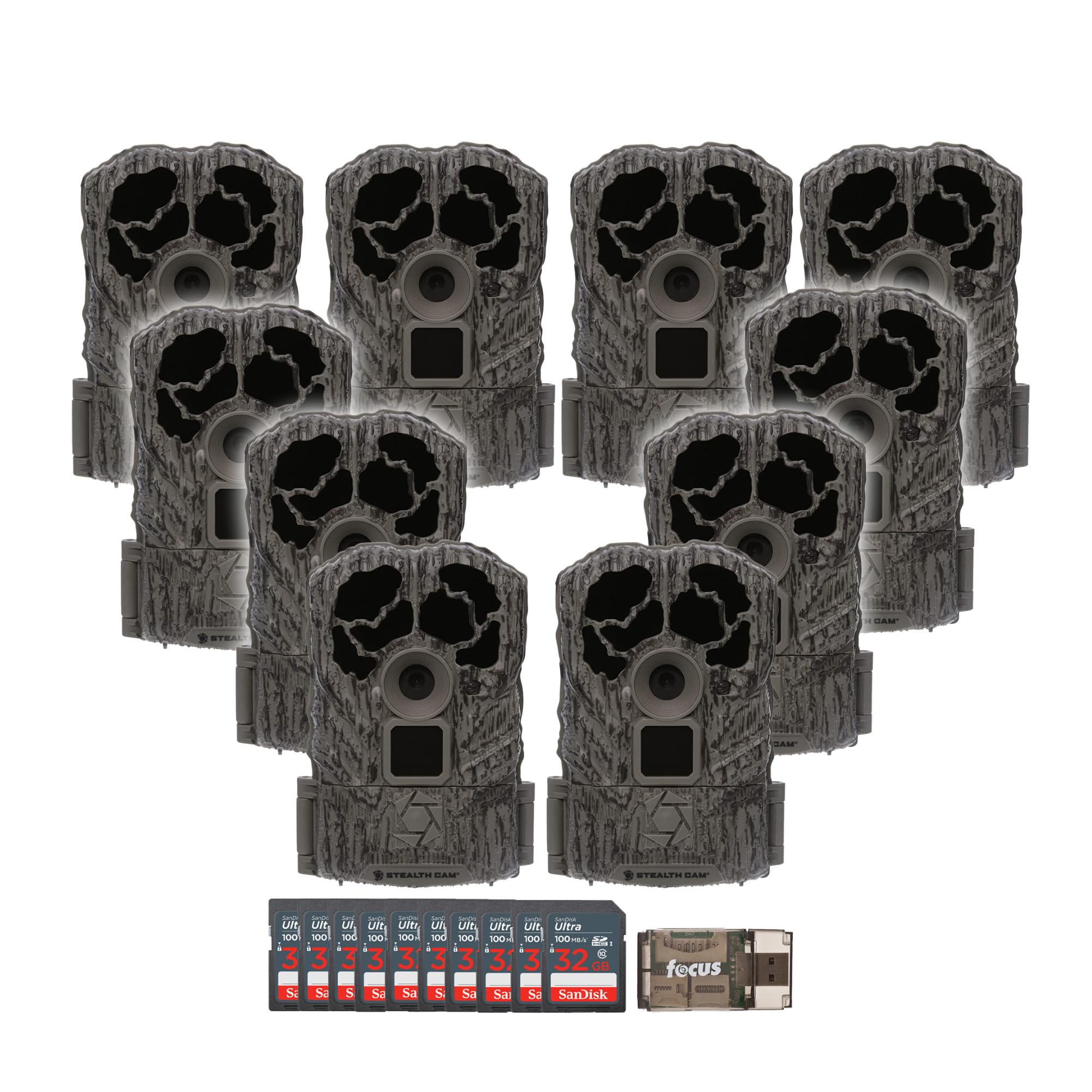 Stealth Cam Browtine 16MP mounted on a tree for reliable outdoor monitoring.