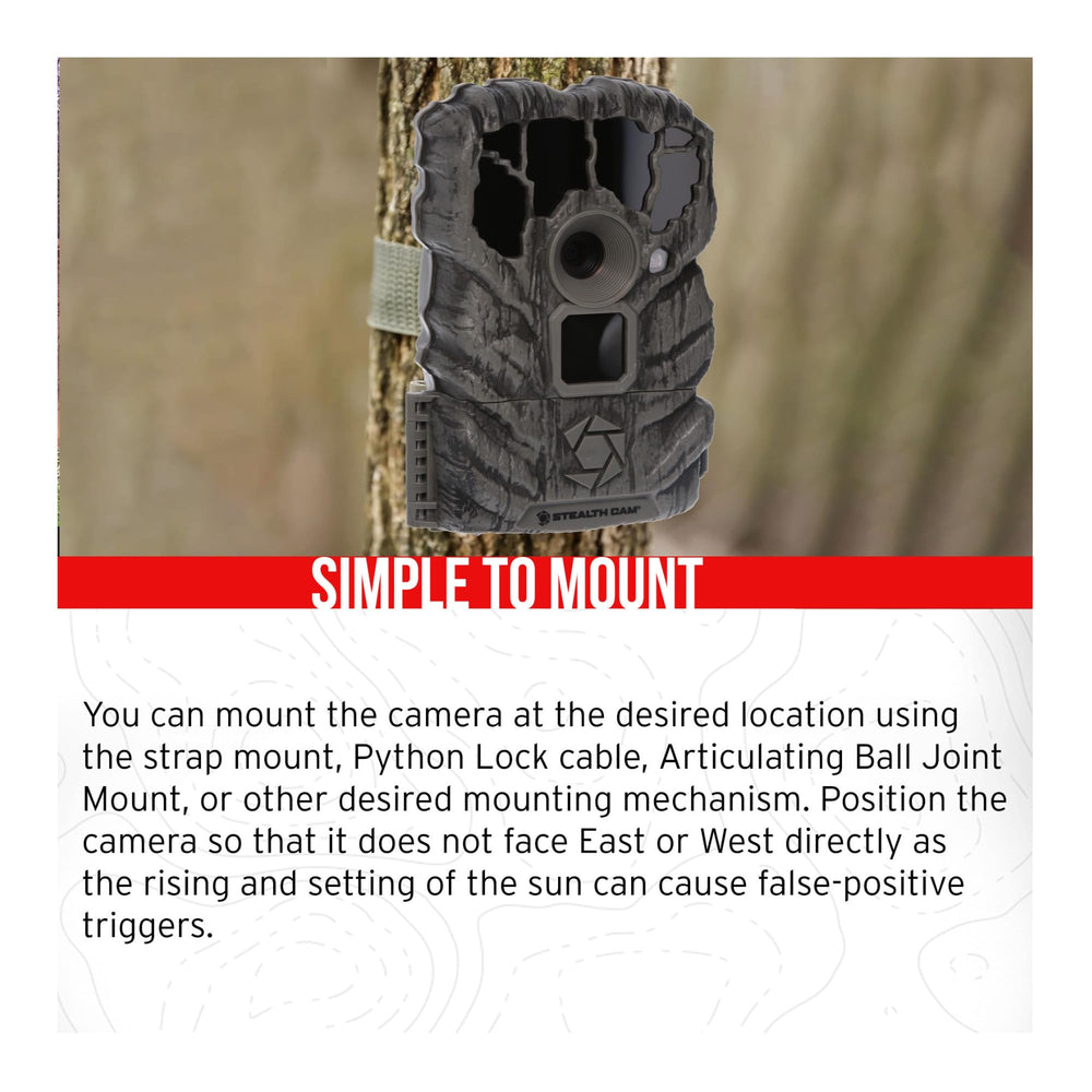 Stealth Cam Browtine 18 IR LEDs illuminate nighttime shots with clear detail.
