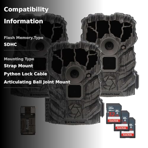 Stealth Cam Browtine 32GB Ultra SDHC memory card for high-quality photos and videos.