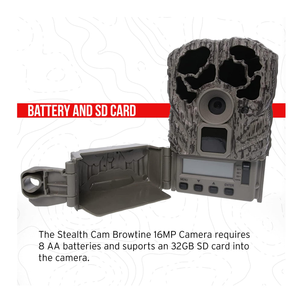 Stealth Cam Browtine includes USB card reader for quick data transfer.