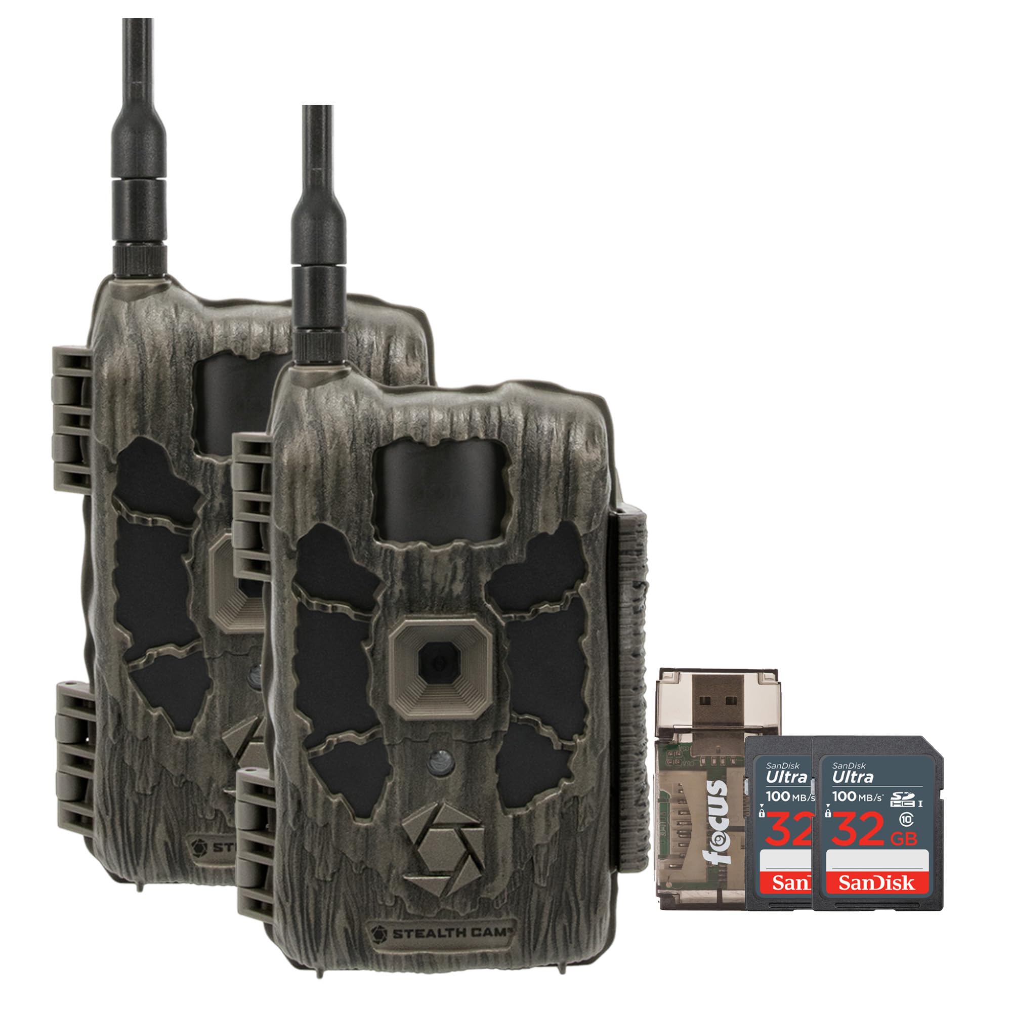 Stealth Cam Deceptor Max cellular trail camera front view for reliable wildlife monitoring