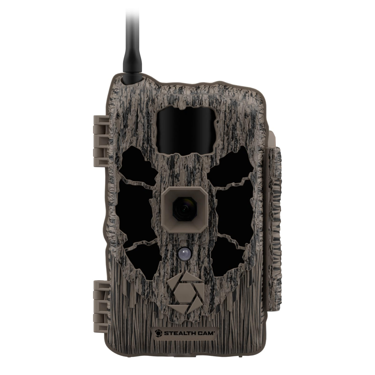 Stealth Cam Deceptor Max front view highlights rugged housing for reliable field monitoring