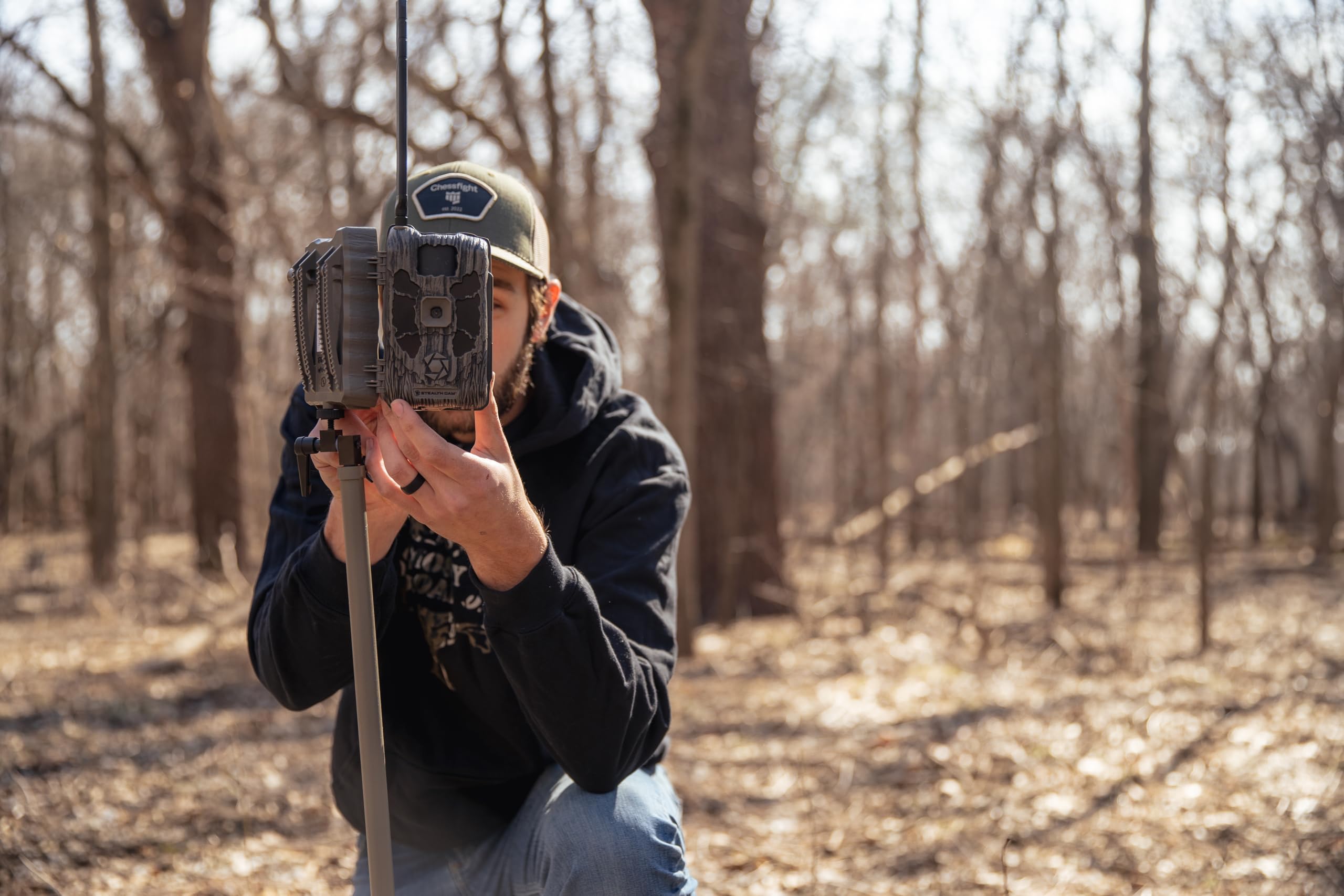 Stealth Cam Deceptor night color AI enhances color night shots.