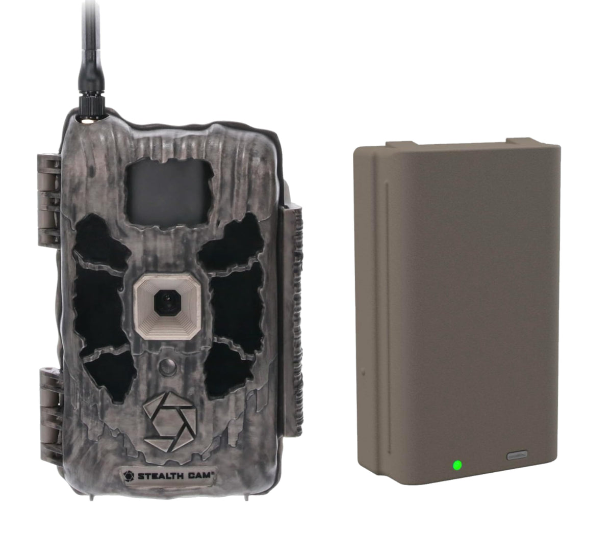Stealth Cam Deceptor with No-Glo LEDs detects up to 80 ft for discreet scouting.