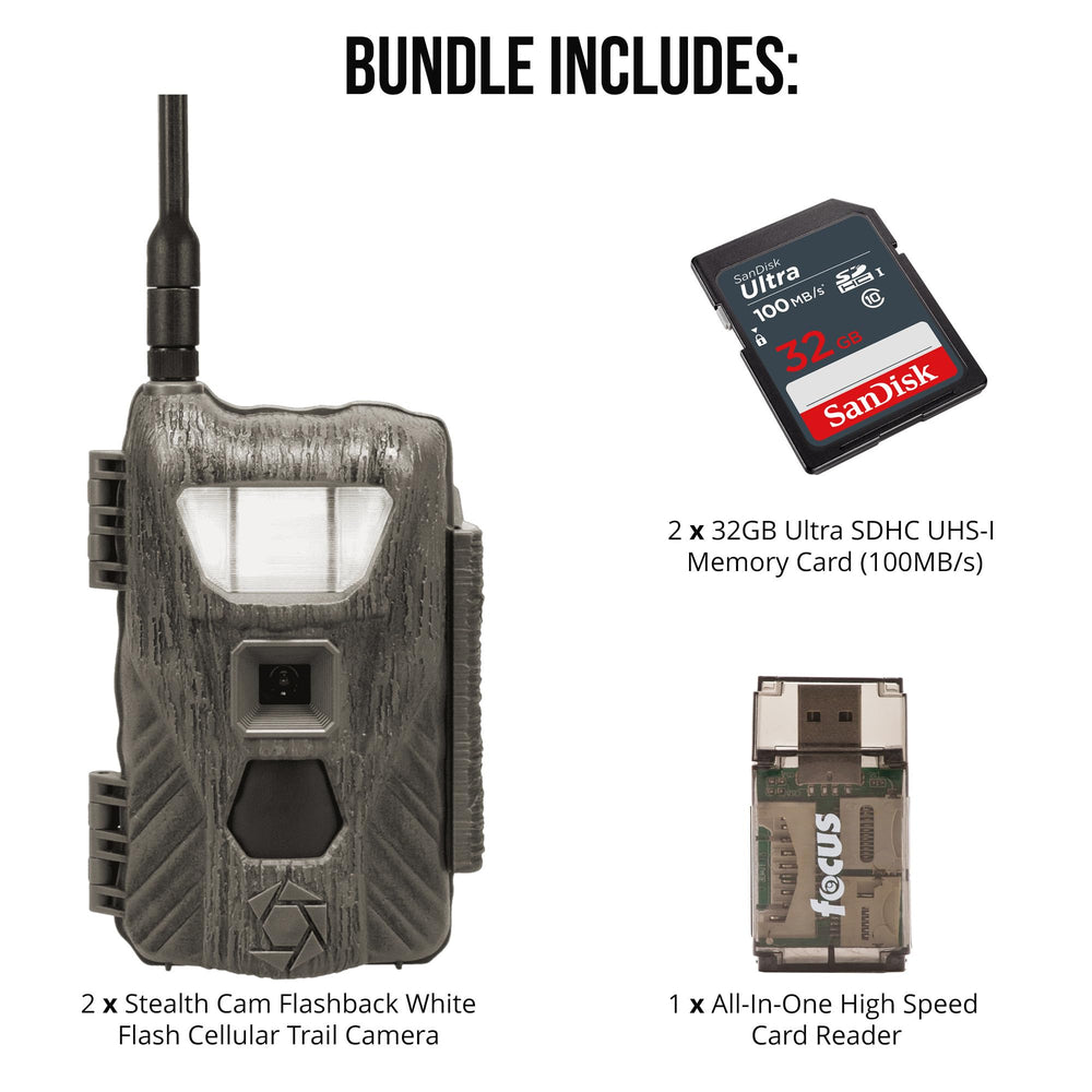Stealth Cam Flashback 40MP 80-foot detection range suits rugged terrain.