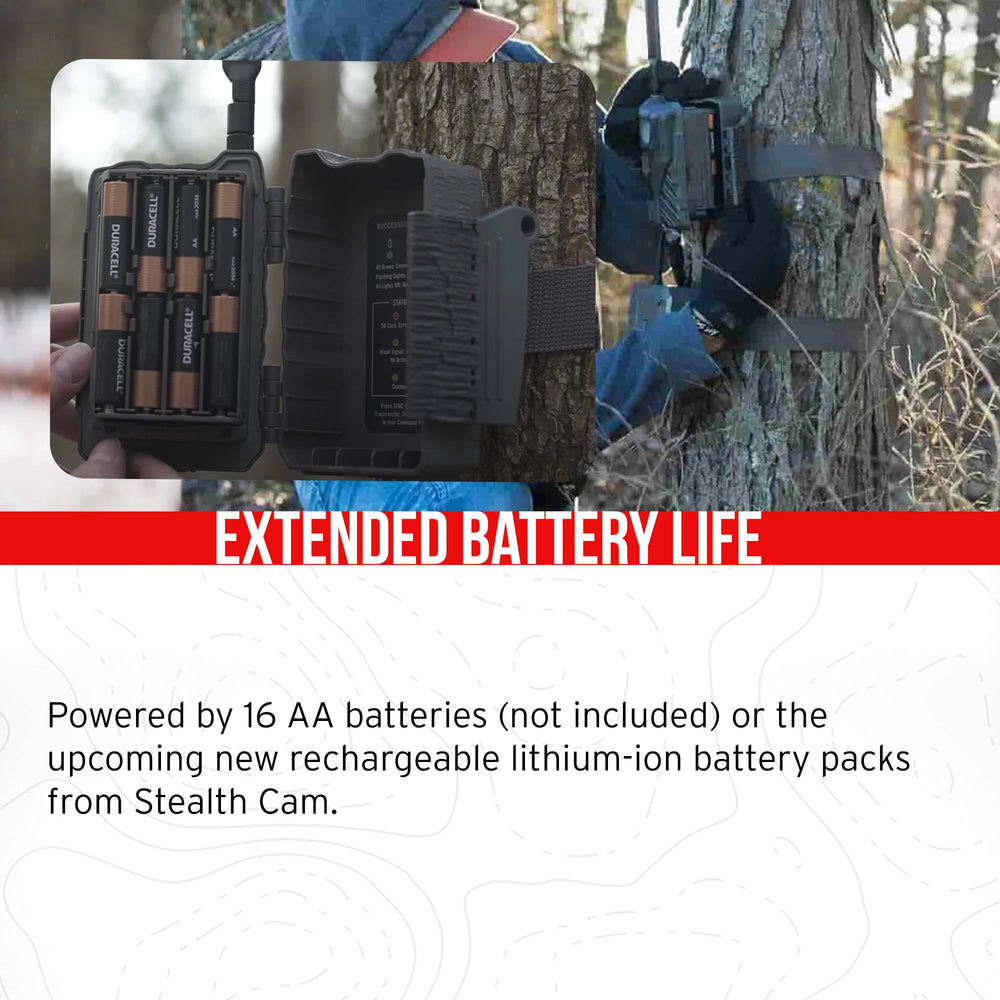 Stealth Cam Flashback 40MP app transmission shows instant photo delivery to phone.