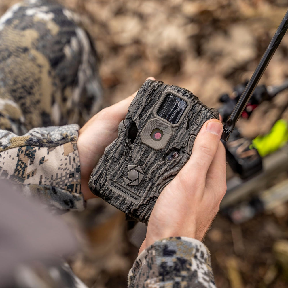 Stealth Cam Fusion Global detection range shows up to 80 feet for broad surveillance.