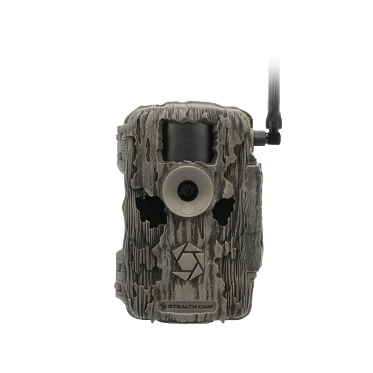 Stealth Cam Fusion Max 2.0 front view for rugged wildlife monitoring.