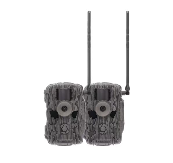 Stealth Cam Fusion X-Pro 2-Pack dual-SIM wireless trail camera front view