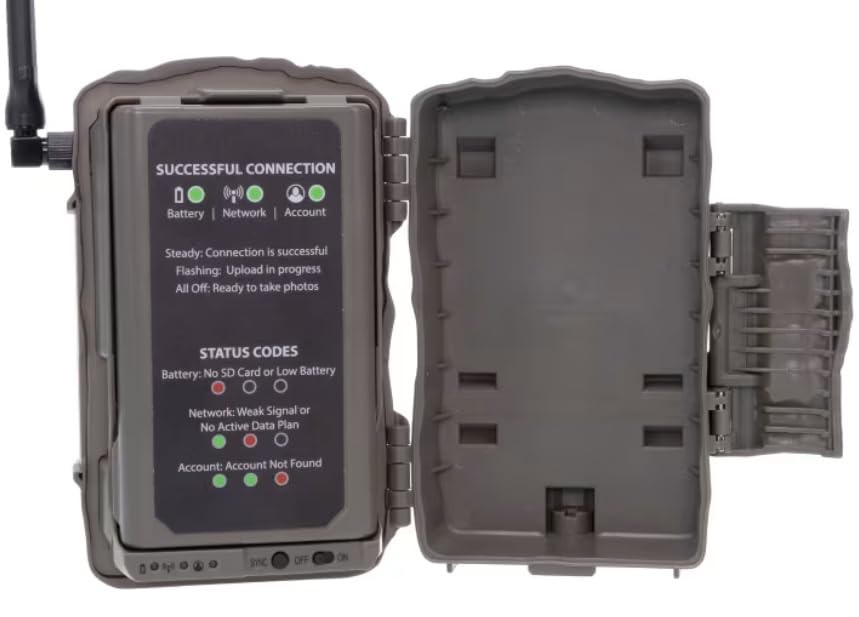 Fusion X-Pro dual-SIM trail camera showing 36MP photo and 720P video capability