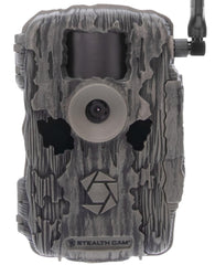 Stealth Cam Fusion X-Pro front view highlights rugged field-ready design for wildlife monitoring.