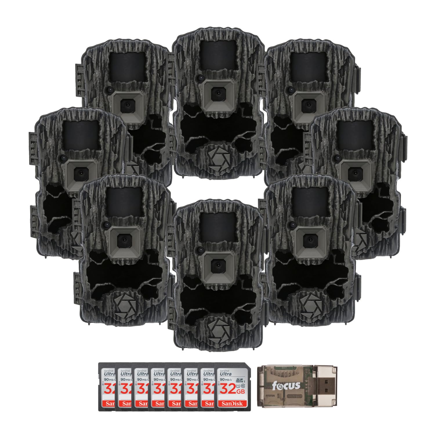 Stealth Cam GMAX32 front view demonstrates discreet outdoor scouting potential.