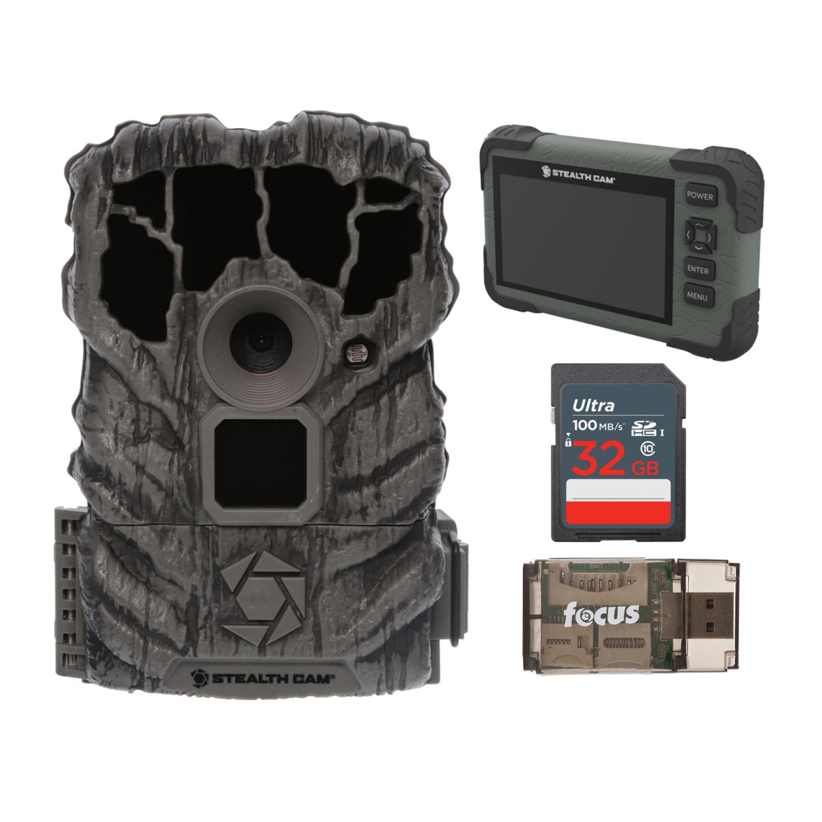Stealth Cam SD Card Reader Viewer with 4.3-inch LCD for quick in-field image viewing.