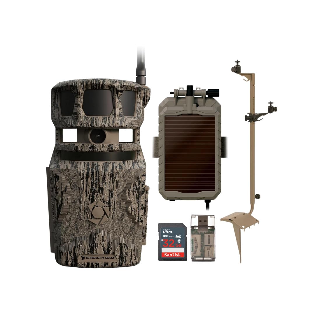 Stealth Cam Revolver 360-degree trail camera captures full panorama for wildlife monitoring